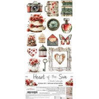 Craft O Clock - 15x30cm - Heart of the Sun - extra set Heart