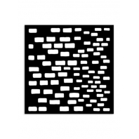 Stamperia - Silent Sea - Village Thick Stencil 12x12cm Bricks Pattern