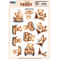 Berrie's Beauties - 3D knipvel - Teddy Transport