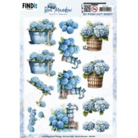 Berrieâ€™s Beauties - Blue Meadow - 3D push out - Water Pump