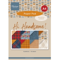 Marianne Design - Pretty Paper Block Hi Handsome! A4