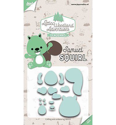 Joy!Crafts snij- embosstencils -  LWA - Samuel Squirl