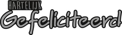 Marianne Design Craftables Hartelijk Gefeliciteerd