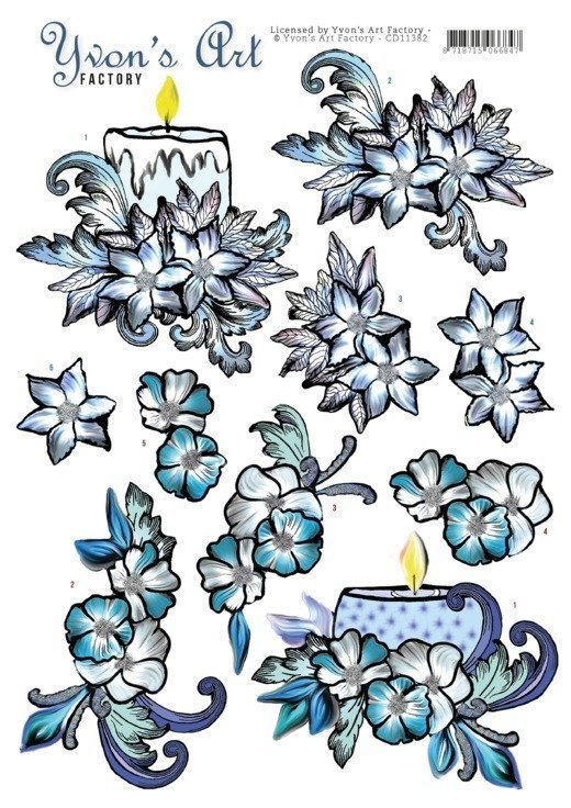 Yvon Art - Blue Candles