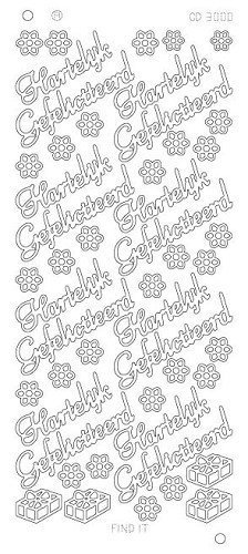 Hartelijk Gefeliciteerd Goud groot