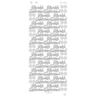 Hartelijk Gefeliciteerd Zilver klein