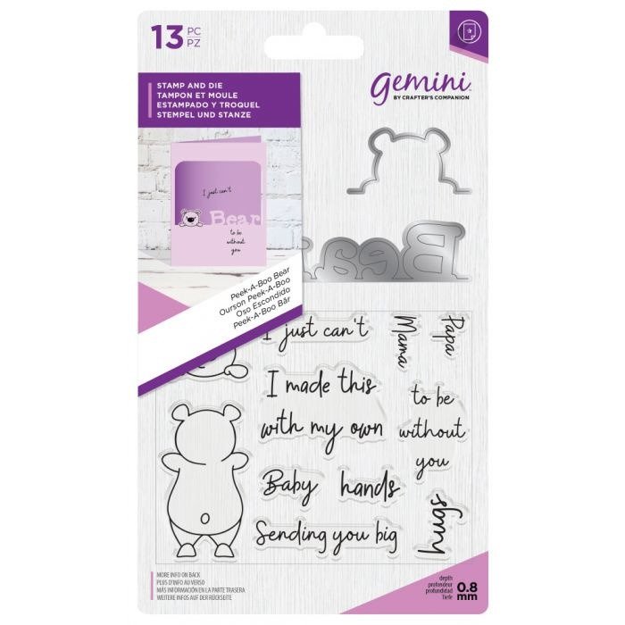 Gemini - Stamp & Die - Peek a Boo - Bear