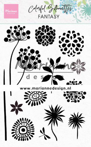 Marianne Design Clearstamps Colorful Silhouette - Fantasie