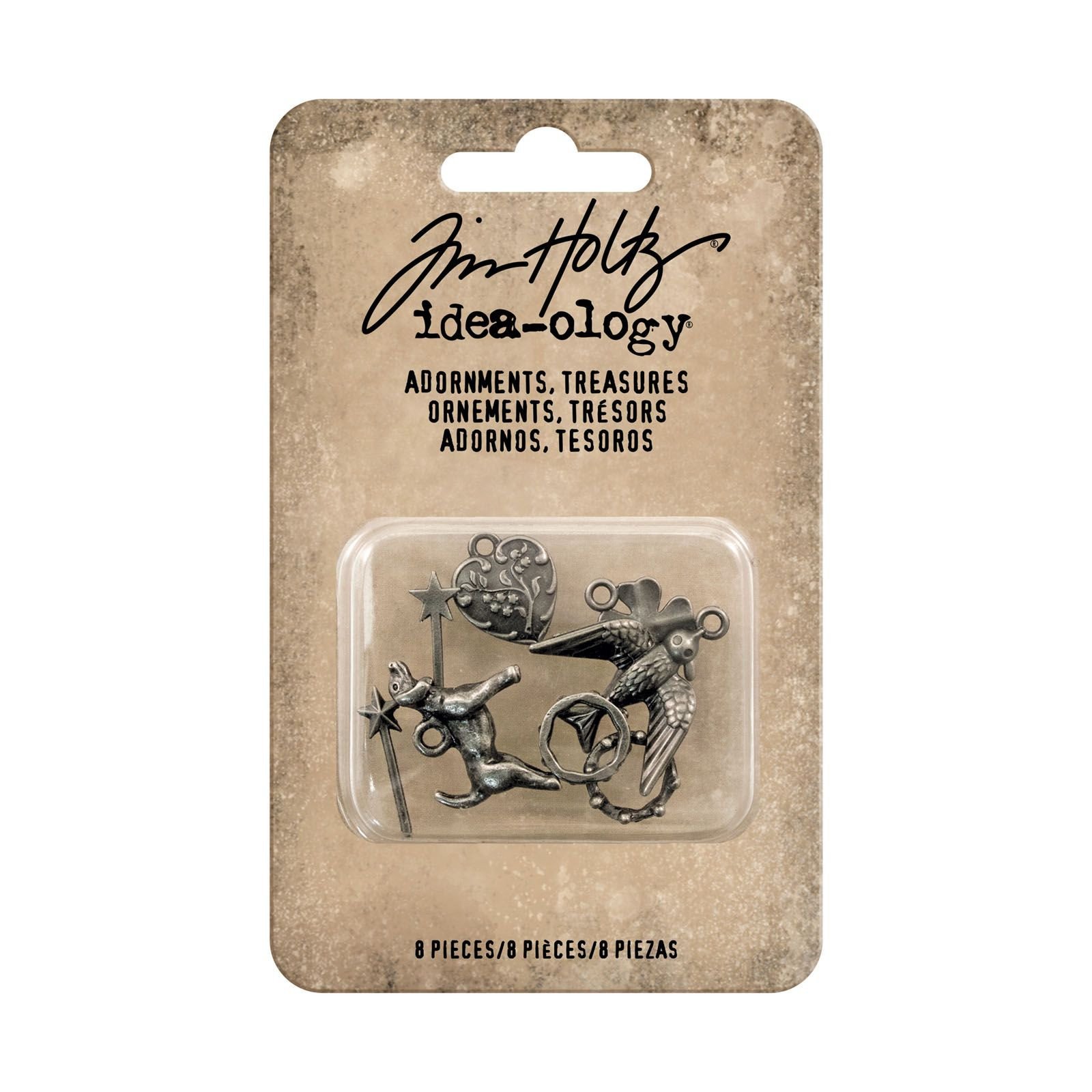 Idea-ology -Tim Holtz adornment treasures 8pk