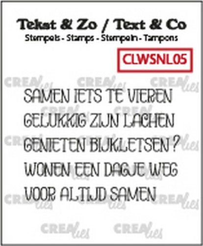 Crealies Clearstamps Tekst & Zo Samen
