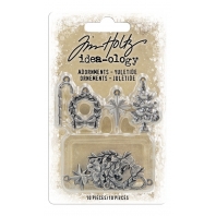 Tim Holtz Adornments Yuletide - 10 stuks