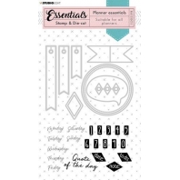 Studio Light Stamp & Die -cut Rectangle Planner Essentials nr 51