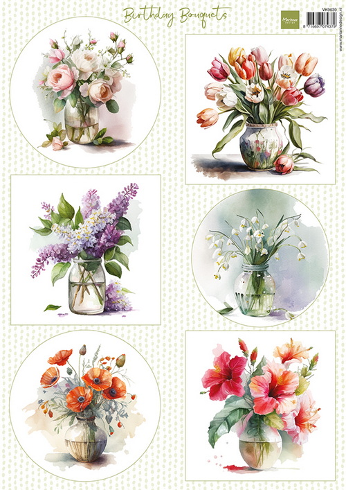 Marianne Design knipsel Birthday Bouquets