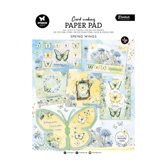 Studio Light Card Making Spring Wings