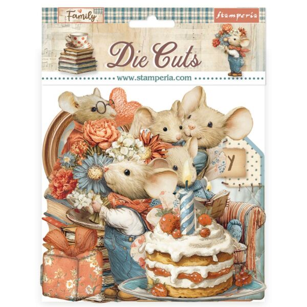 Stamperia - Family Die cuts - 44 stuks 