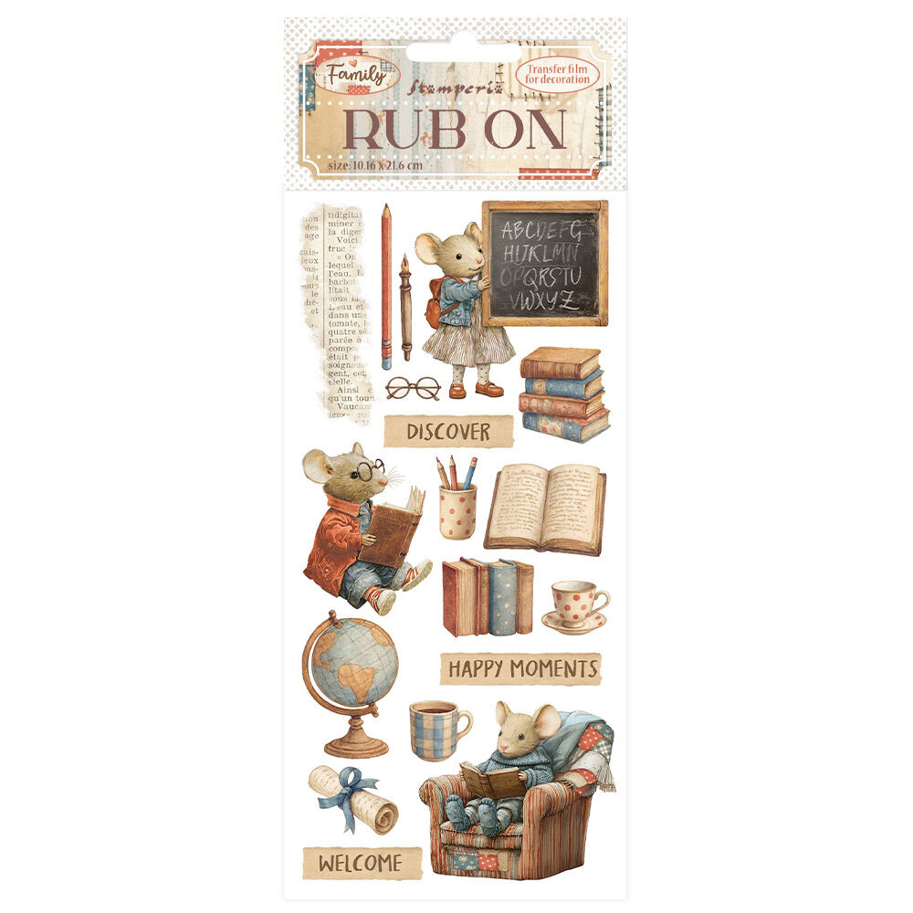 Stamperia - Family Rub on Happy Moments