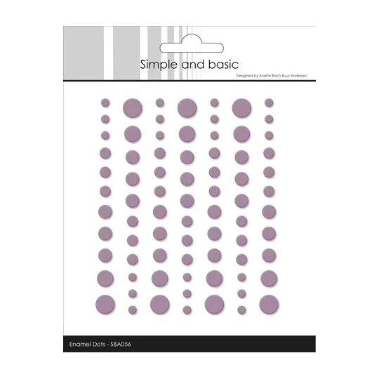 Simple and Basic Matte Enamel Dots Heather