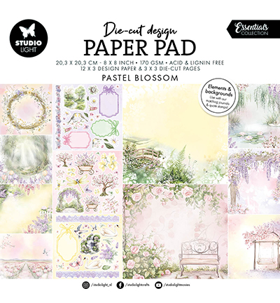 Studio Light - Die cut design Paper Pad Pastel Blossom