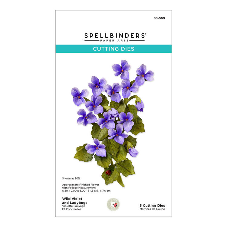 Spellbinders Cutting Dies - Wild Violet and Ladybugs