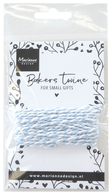 Marianne Design - Bakers twine - light blue/white