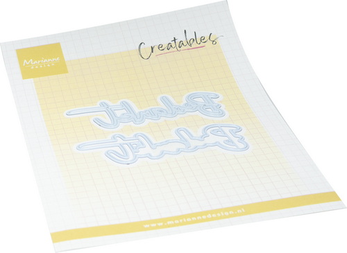 Marianne Design - Creatables stencil Bedankt