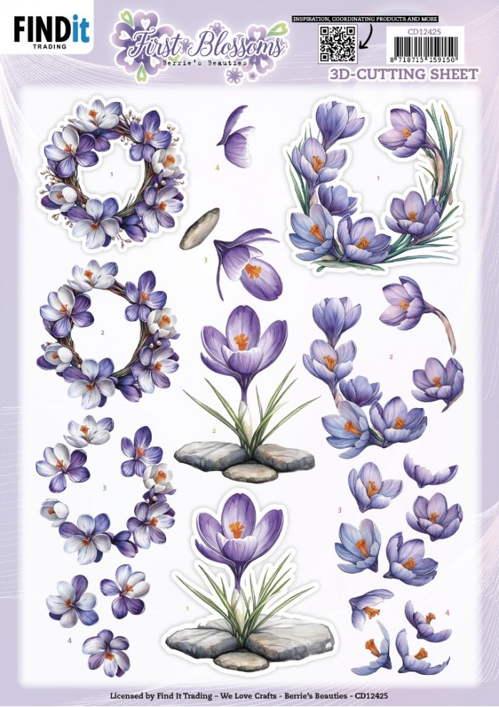 Berries Beauties - First Blossom - 3D knipvel - Bloom and Stone