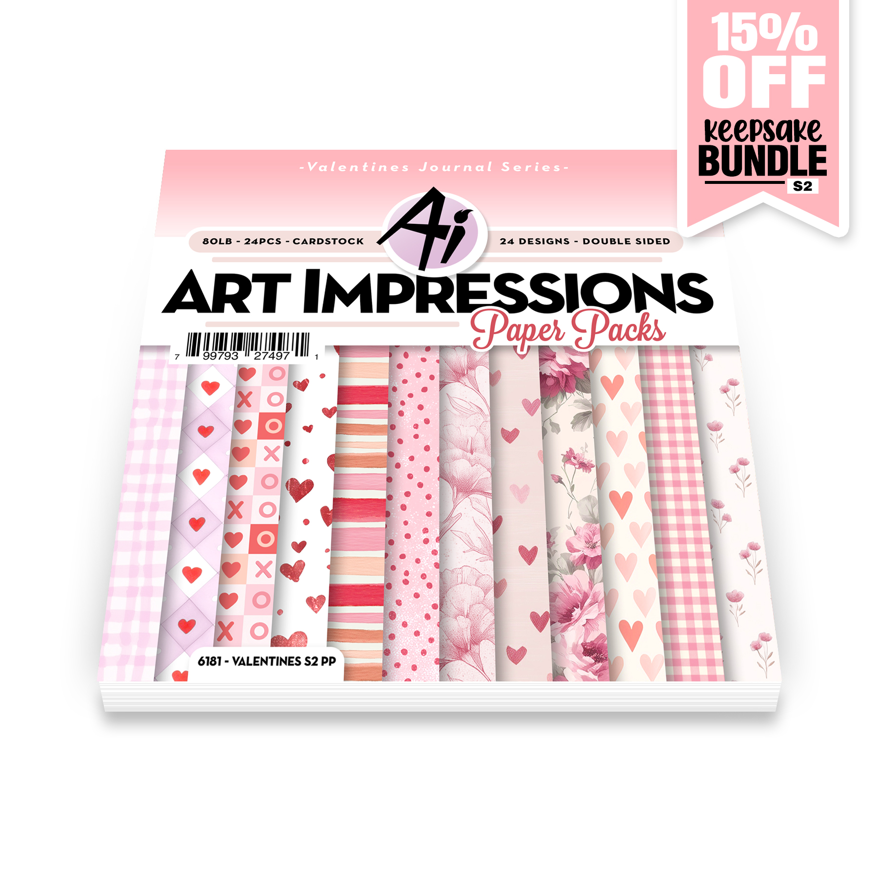 Art Impressions - Valentines Series 2 Paper Pack 6181