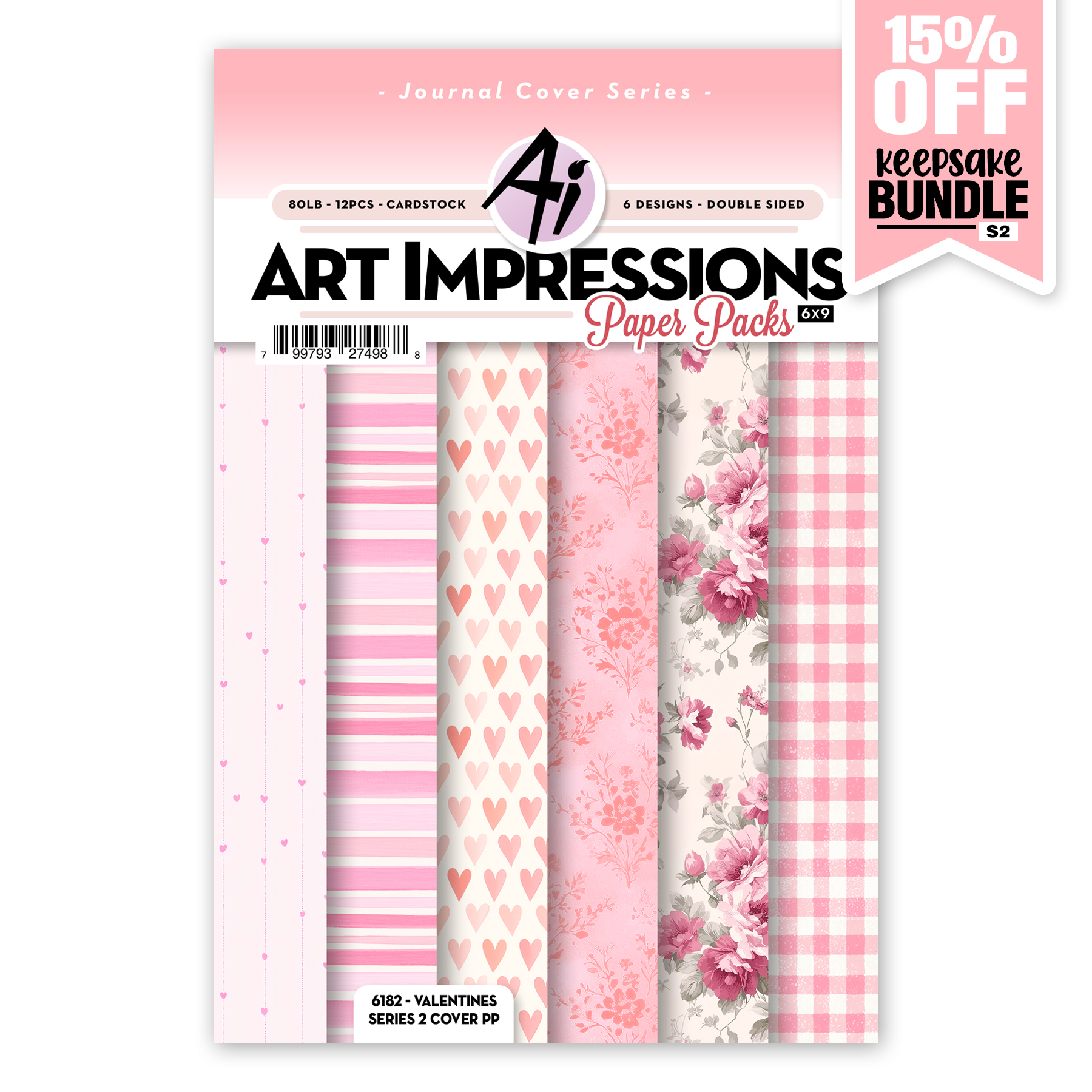 Art Impressions - Valentines Series 2 Cover Paperpack 6182