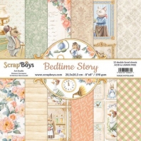 ScrapBoys Bedtime story paperpad 12 vel   cut out elements - DZ
