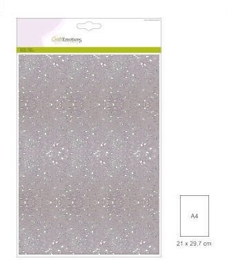glitterpapier 5 vel wit A4