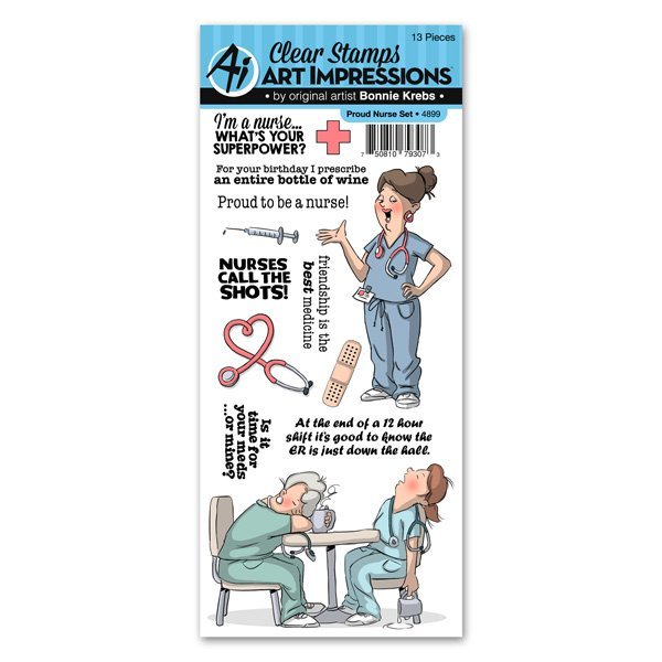 Art Impressions - Proud Nurse Set 4899