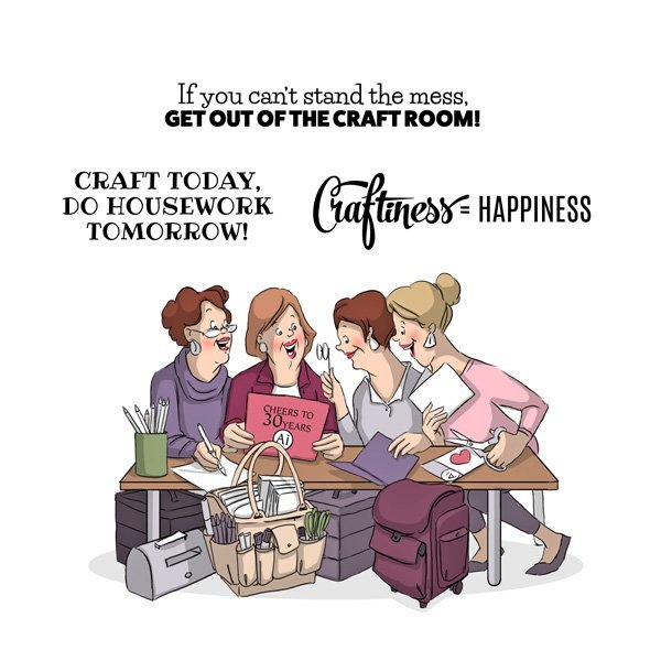 Art Impressions - Crafty Girls Set - 4890