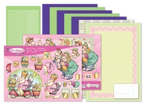 MRJ set Miss Mimi & friends A5 Set for 3 complete cards