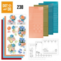 Dot and Do 238 - Jeanine's Art  Blue Flowers