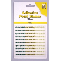 Nellie Snellen - Adhesive Pearl Stones groen