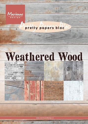 Paperpad Weathered woord A5