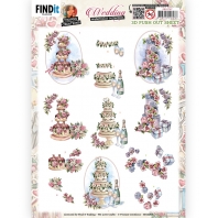 Yvonne Creations - Wedding - 3D Push out  - Wedding Cakes