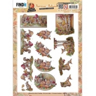 Yvonne Creations - Awesome Autumn - 3D Push Out Fox