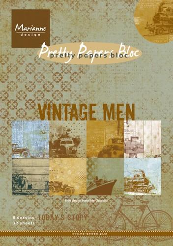 Marianne Design Paper pad Vintage Men