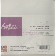 Crafters Companion 10 Cards & Envelopes 15x15 cm wit