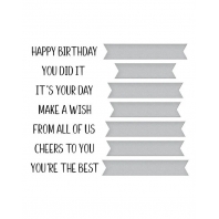 Spellbinders Betterpress Cheers to You Sentiments