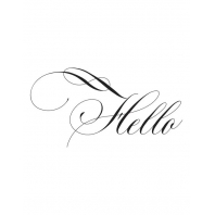 Spellbinders Betterpress Copperplate Hello