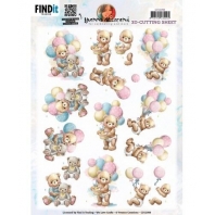 Yvonne Creations - Baby Bear  3D knipvel