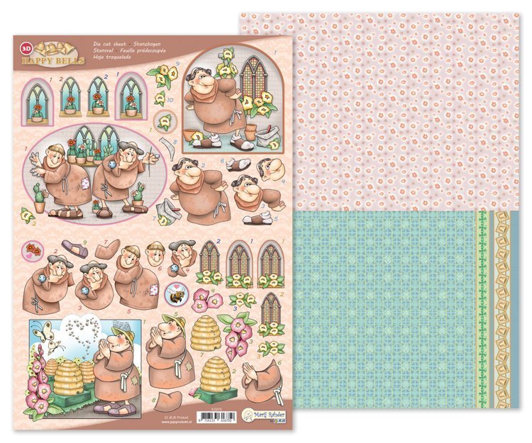 MRJ 3D Die cut sheet Happy Bells + 1 potpourri sheet