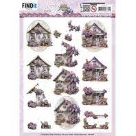 Berrie's Beauties - Lovely Lilacs - 3D uitdruk -  Lovely Houses