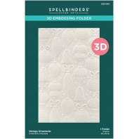 Spellbinders Vintage Ornaments 3D embossing folder