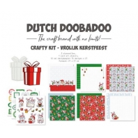 Dutch Doobadoo Crafty Kit Vrolijk Kerstfeest 21x21cm