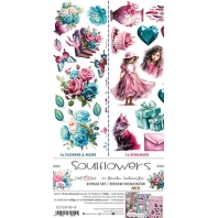Craft O Clock - Soulflowers - extra set mix - 15,7x30,5cm