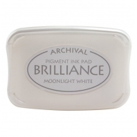 Archival Pigment ink Pad Brilliance - Moonlight White