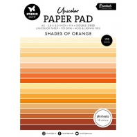Studio Light Unicolor Paper Pad - Shades of Orange A5